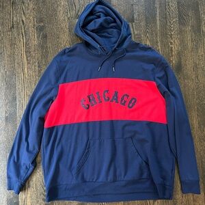 Fanatics Chicago Navy and Red Hoodie